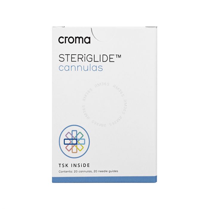 TSK STERiGLIDE Cannula 25G x 38mm is an innovative cannula designed with a dome shaped tip for precise injection of dermal fillers. TSK STERiGLIDE cannulas are made of the highest quality steel with a proprietary surface treatment, which reduced the frict