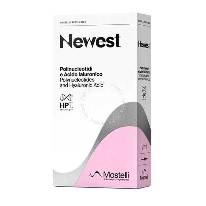 Plinest Newest is a gel of polynucleotides and hyaluronic acid for the areas of the face, neck and décolleté.

The Plinest skincare line is a regenerating anti-aging treatment for the face and body based on nucleotides, hyaluronic acid and vitamin E.