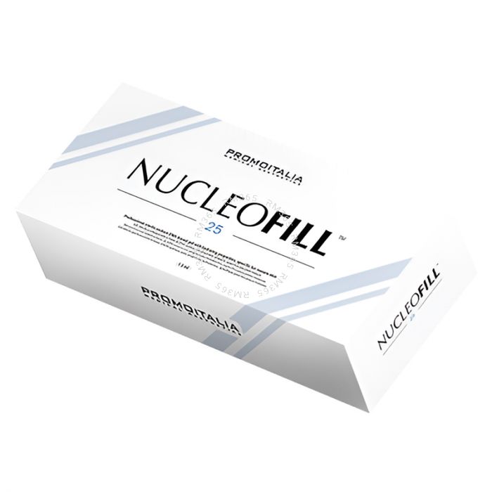 Nucleofill 25 is a new line of sterile sodium DNA-based gel with hydrating properties, specific for mature skin. Nucleofill 25 is designed to improve skin elasticity and tightness as well as aid in the prevention of wrinkles.