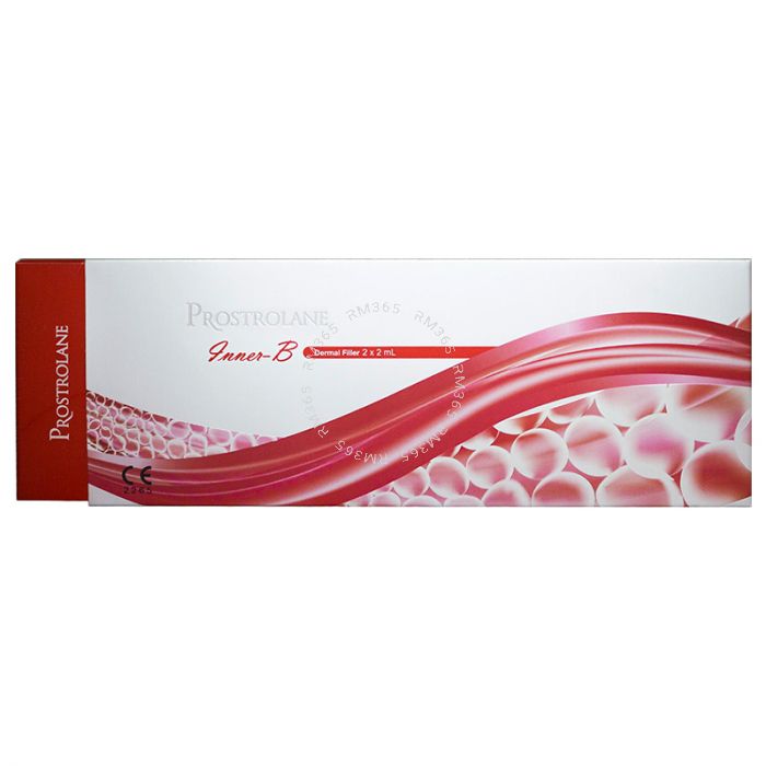 Prostrolane Inner-B is an injectable gel indicated for deep dermis implantation for lipolysis of a moderate to severe double chin, abdomen and the back of the thighs, and is used for reduction of localised fat accumulations. Use Prostrolane Inner-B lipoly