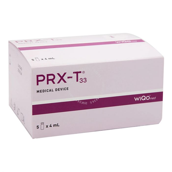 PRX-T33 Peel is a non-injectable bio-revitaliser used to restore the skin’s natural radiance, prevent dermal ageing and treat scars and stretch marks. It also stimulates fibroblasts and growth factors, without causing inflammation and damaging the skin.