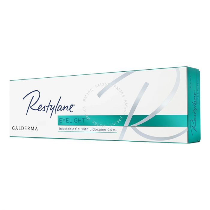 Restylane Eyelight (1 Syringe x 0.5ml Per Pack) Restylane Eyelight is a hyaluronic acid filler with ideal properties for treating the delicate under-eye area in case of dark shadows and lack of volume.
 The tear trough treatment helps restore volume unde