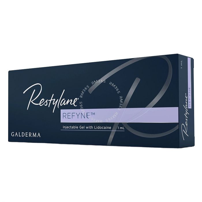 Restylane® Refyne Lidocaine temporarily reduces signs of aging on your face by smoothing the wrinkles and folds that form around your nose and extend down to the corners of your mouth (laugh lines).