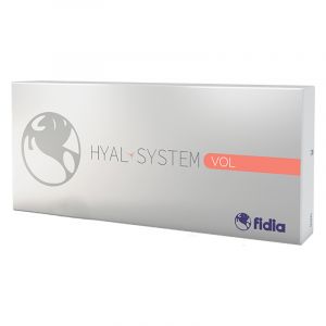 Hyal-System VOL is a hyaluronic acid gel that contains 2.5% high quality HA crosslinked with BDDE based on proprietary M.L.HA technology; an ideal filler for restoration of the facial volume, sculpting, deep wrinkles and deep skin sagging. 