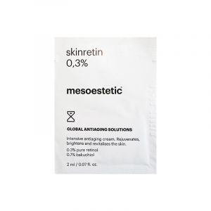 Mesoestetic Skinretin 0.3% - Cream including pure retinol and bakuchiol with a global anti-ageing action to treat wrinkles, spots, loss of luminosity and skin elasticity.