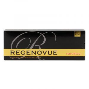 Regenovue Sub-Q is a powerful and thick dermal filler that can decrease the look of even very severe facial wrinkles and folds. Regenovue Sub-Q is considered to be the most vicious and dense among other products in the line.